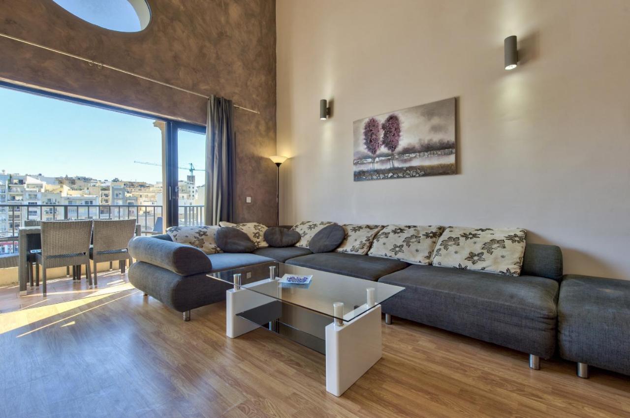 Spinola Court - Stunning Seaview Apartment & Penthouse On Spinola Bay By Shortletsmalta San Julián Exterior foto