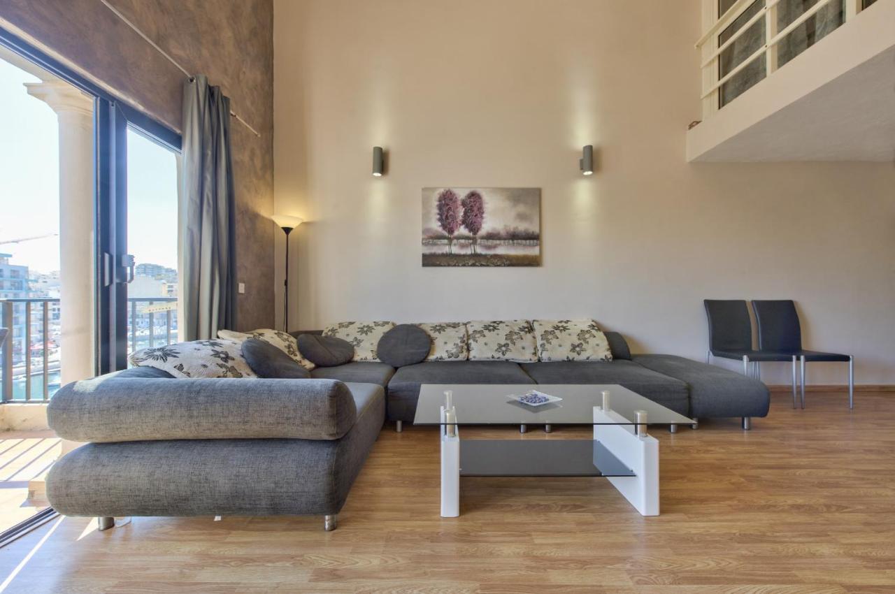 Spinola Court - Stunning Seaview Apartment & Penthouse On Spinola Bay By Shortletsmalta San Julián Exterior foto