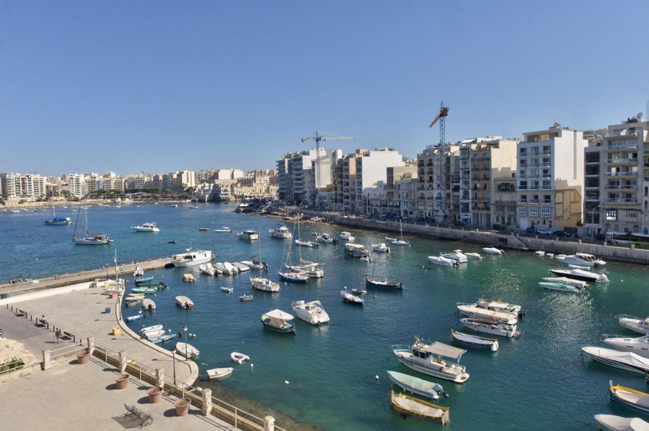 Spinola Court - Stunning Seaview Apartment & Penthouse On Spinola Bay By Shortletsmalta San Julián Exterior foto